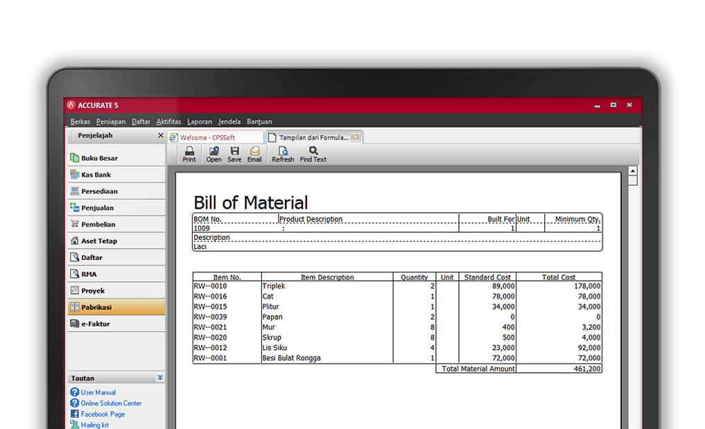 Accurate 5 - Aplikasi Akuntansi Terlengkap Accurate Versi Desktop