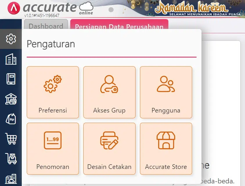 Hak akses Accurate Online