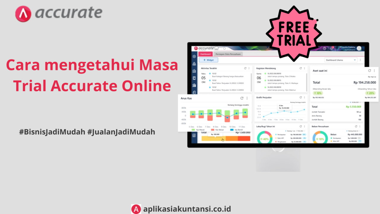 Cara mengetahui masa trial accurate online