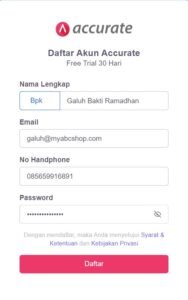Memulai Accurate Online