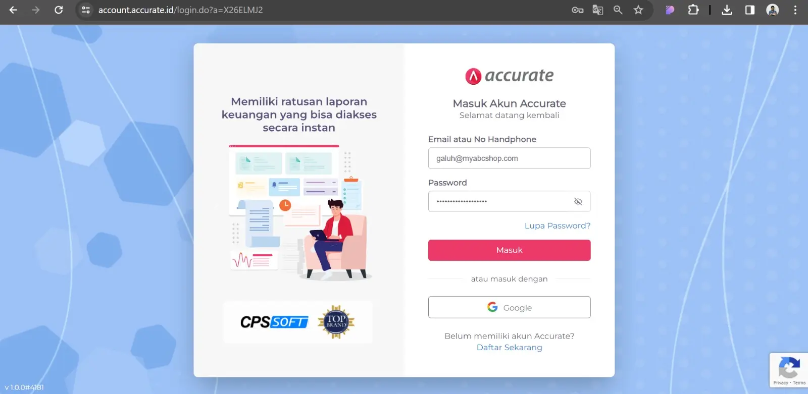 Memulai Accurate Online